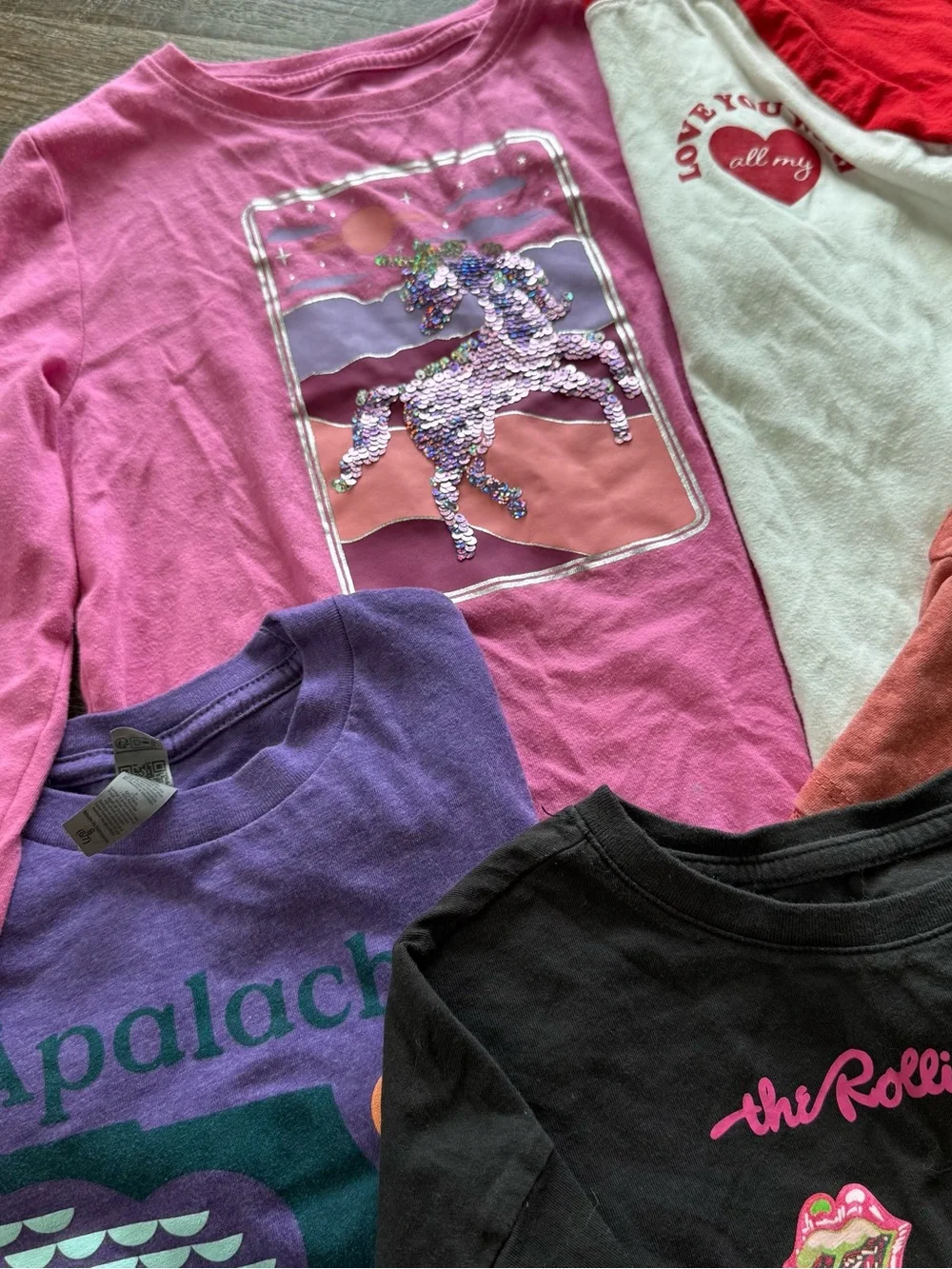 Girls size 6 six piece shirt bundle